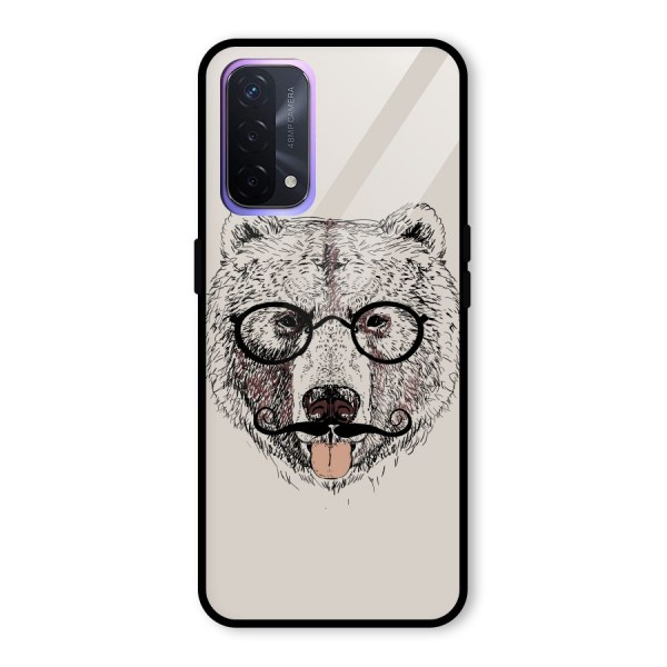 Studious Bear Glass Back Case for Oppo A74 5G