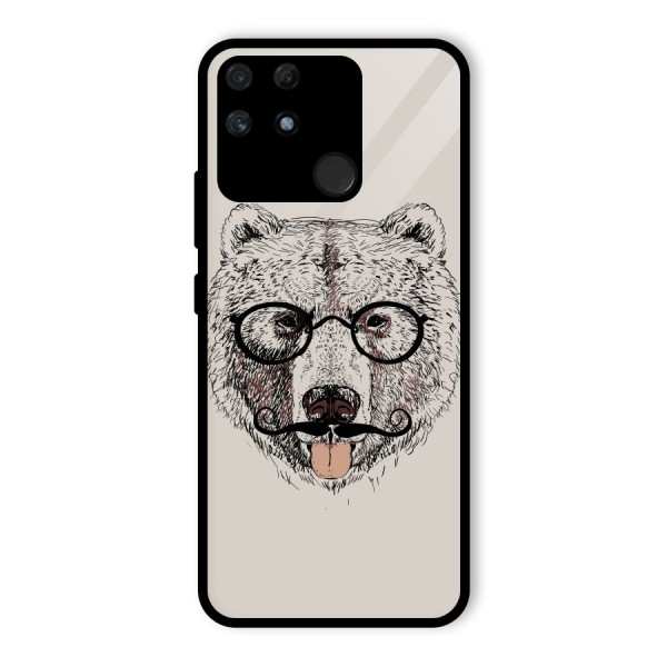 Studious Bear Glass Back Case for Realme Narzo 50A