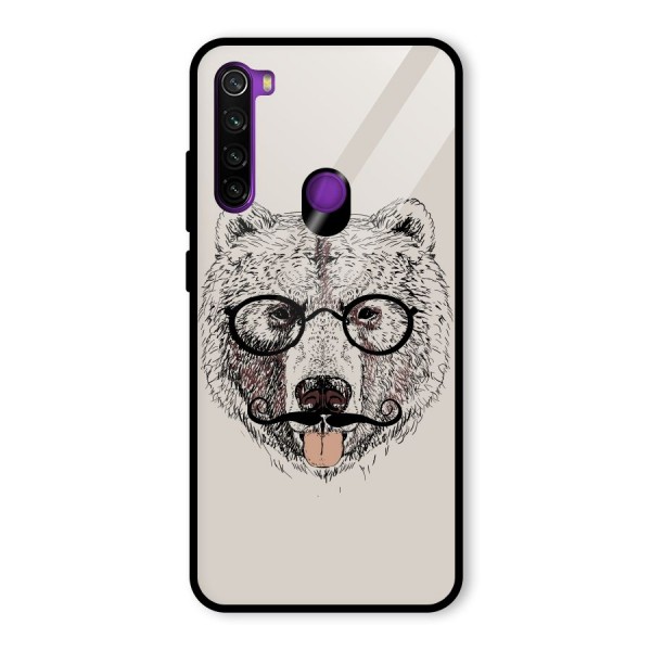 Studious Bear Glass Back Case for Redmi Note 8