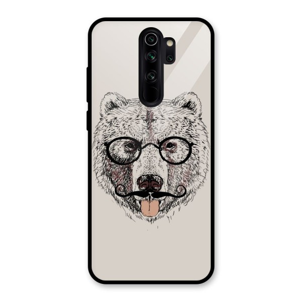 Studious Bear Glass Back Case for Redmi Note 8 Pro