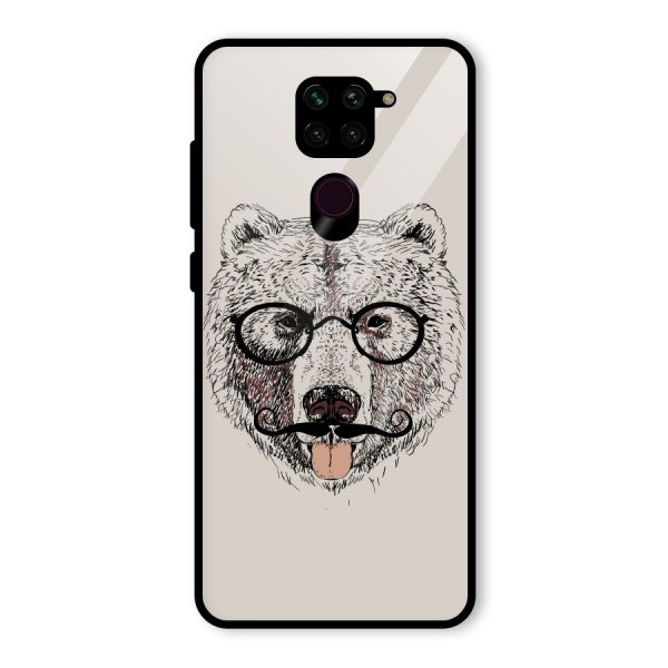 Studious Bear Glass Back Case for Redmi Note 9