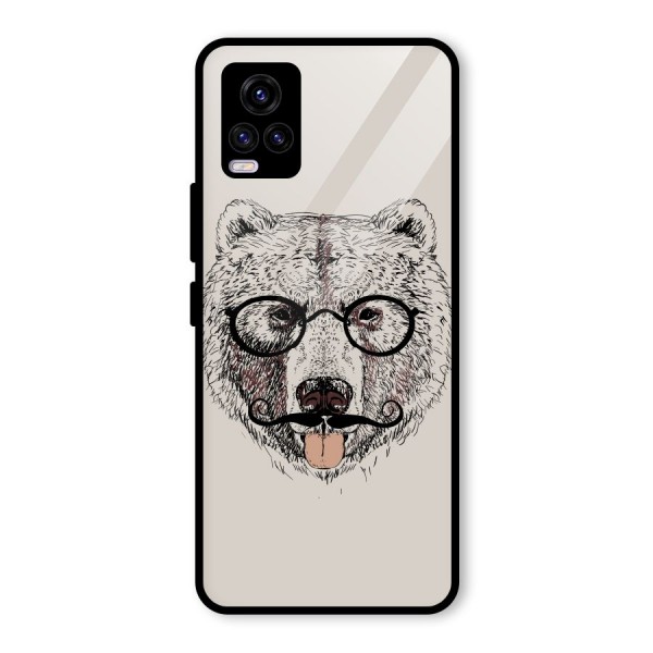 Studious Bear Glass Back Case for Vivo V20