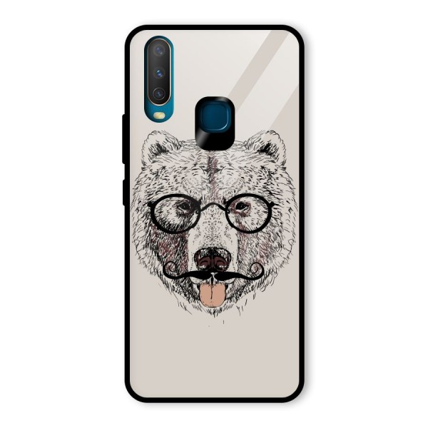 Studious Bear Glass Back Case for Vivo Y17