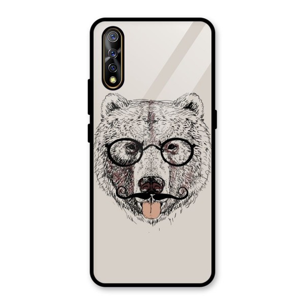 Studious Bear Glass Back Case for Vivo Z1x