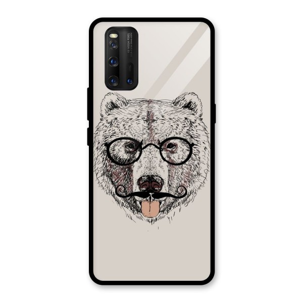 Studious Bear Glass Back Case for Vivo iQOO 3