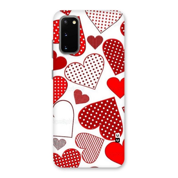 Style Hearts Back Case for Galaxy S20