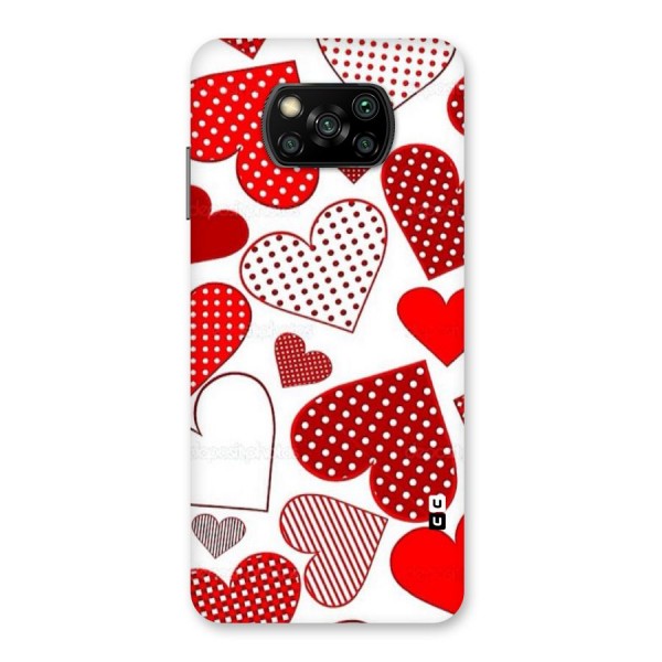 Style Hearts Back Case for Poco X3