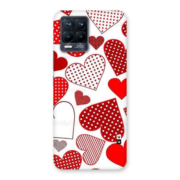 Style Hearts Back Case for Realme 8 Pro