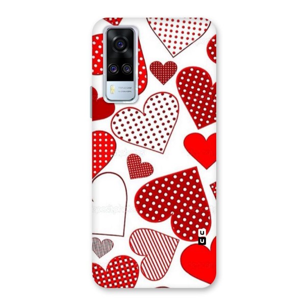 Style Hearts Back Case for Vivo Y51A