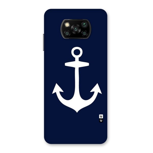 Stylish Anchor Design Back Case for Poco X3