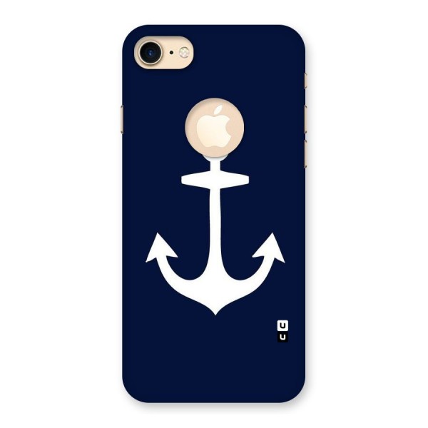 Stylish Anchor Design Back Case for iPhone 8 Logo Cut