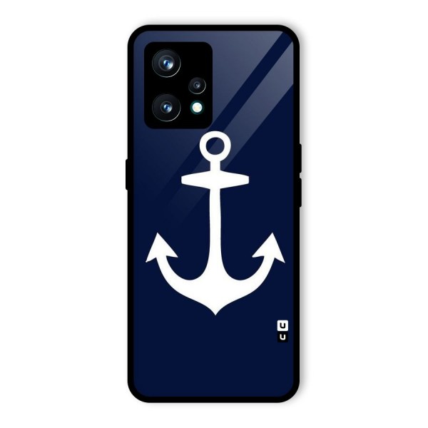 Stylish Anchor Design Glass Back Case for Realme 9 Pro Plus 5G