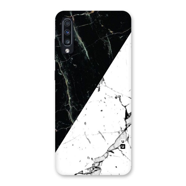 Stylish Diagonal Marble Back Case for Galaxy A70s