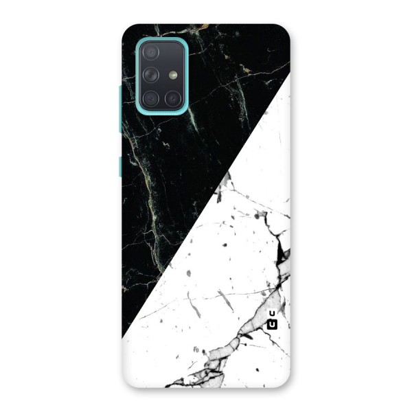 Stylish Diagonal Marble Back Case for Galaxy A71
