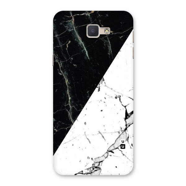 Stylish Diagonal Marble Back Case for Galaxy J5 Prime