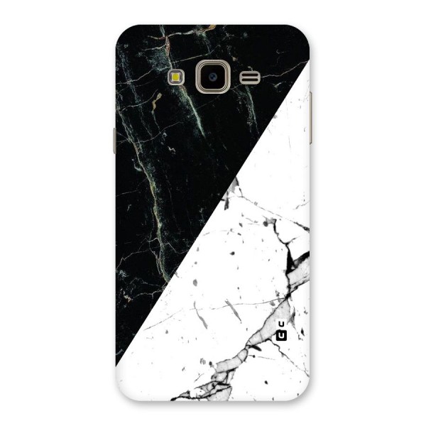 Stylish Diagonal Marble Back Case for Galaxy J7 Nxt