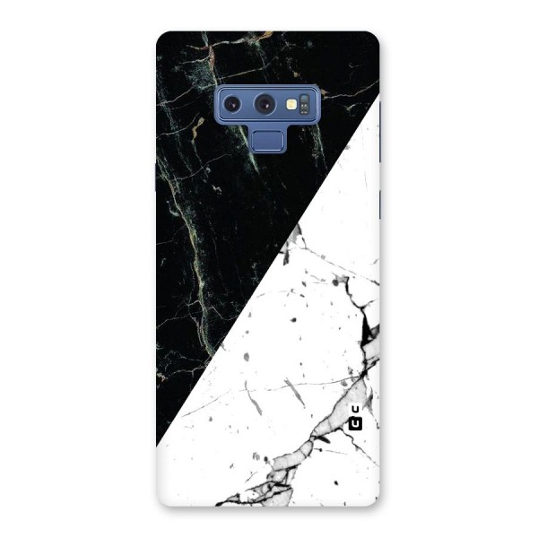 Stylish Diagonal Marble Back Case for Galaxy Note 9