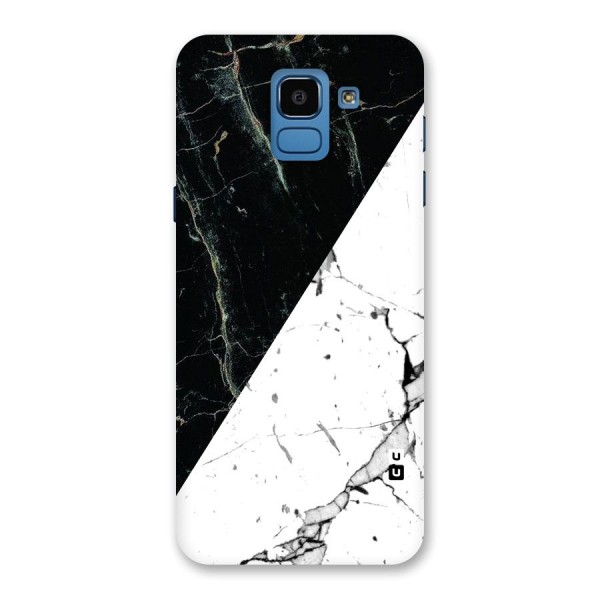 Stylish Diagonal Marble Back Case for Galaxy On6
