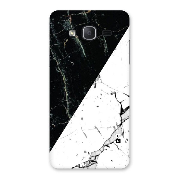 Stylish Diagonal Marble Back Case for Galaxy On7 2015