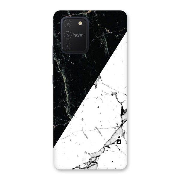 Stylish Diagonal Marble Back Case for Galaxy S10 Lite