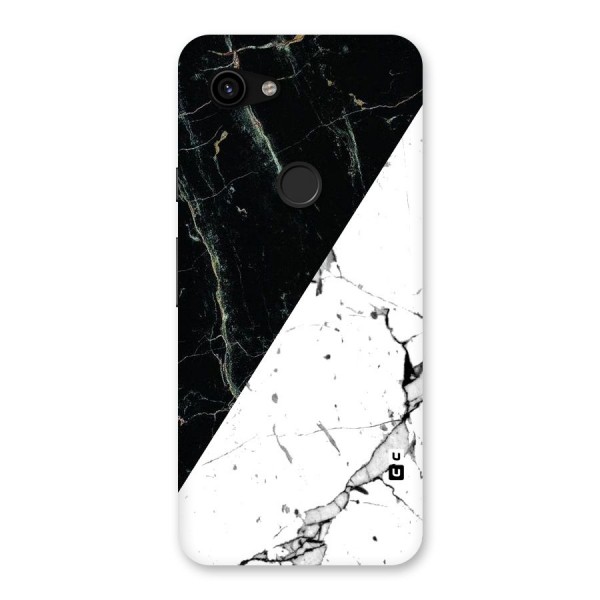 Stylish Diagonal Marble Back Case for Google Pixel 3a