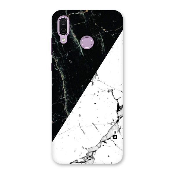 Stylish Diagonal Marble Back Case for Honor Play