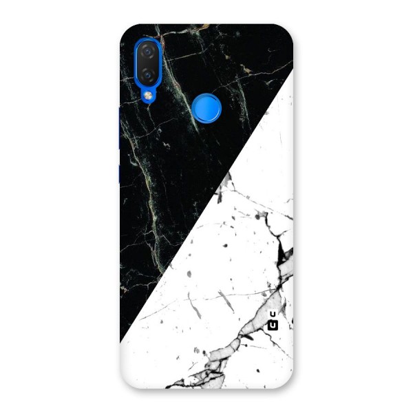 Stylish Diagonal Marble Back Case for Huawei P Smart+