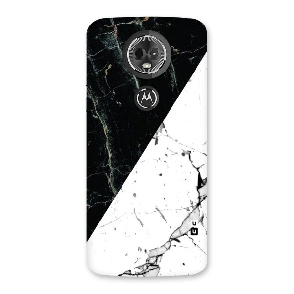 Stylish Diagonal Marble Back Case for Moto E5 Plus