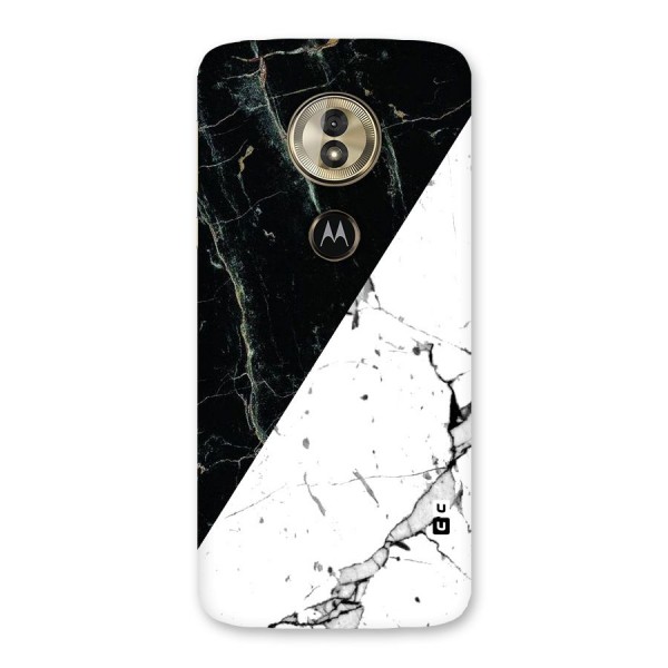 Stylish Diagonal Marble Back Case for Moto G6 Play