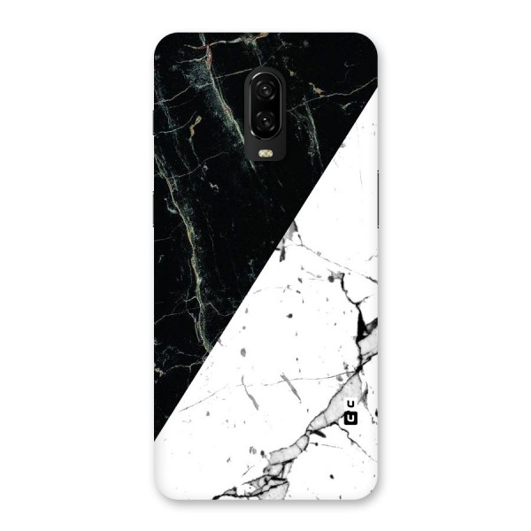 Stylish Diagonal Marble Back Case for OnePlus 6T