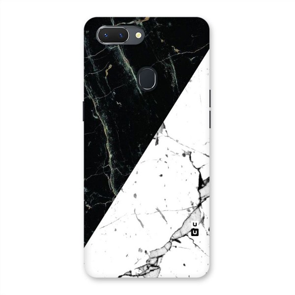Stylish Diagonal Marble Back Case for Oppo Realme 2