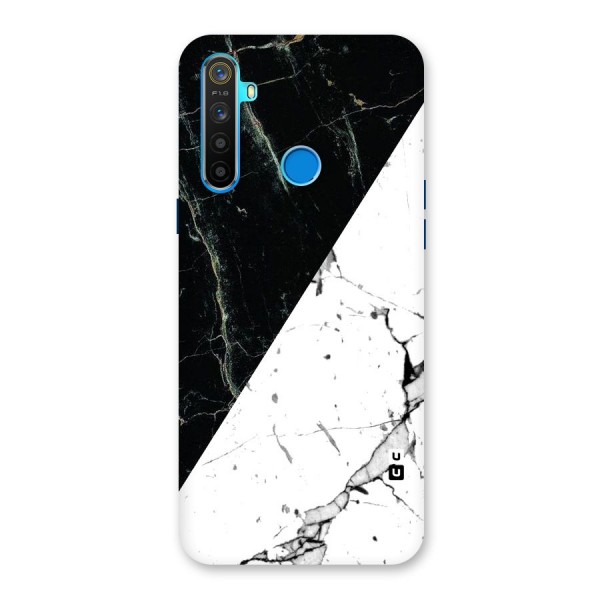 Stylish Diagonal Marble Back Case for Realme 5s
