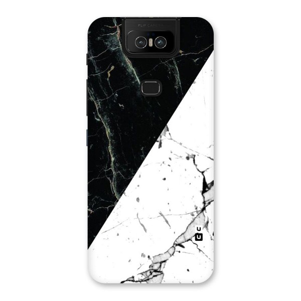 Stylish Diagonal Marble Back Case for Zenfone 6z