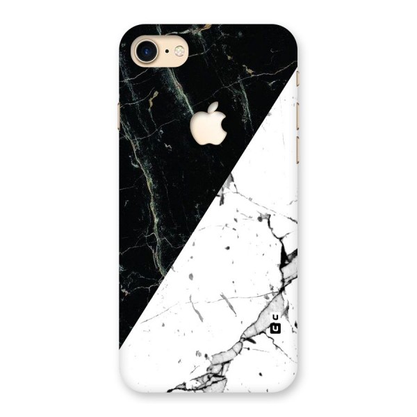 Stylish Diagonal Marble Back Case for iPhone 7 Apple Cut