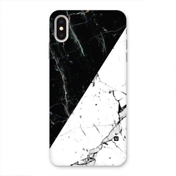 Stylish Diagonal Marble Back Case for iPhone XS Max
