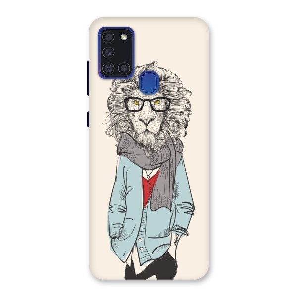 Stylish Lion Back Case for Galaxy A21s