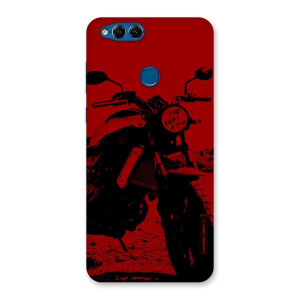 Stylish Ride Red Back Case for Honor 7X