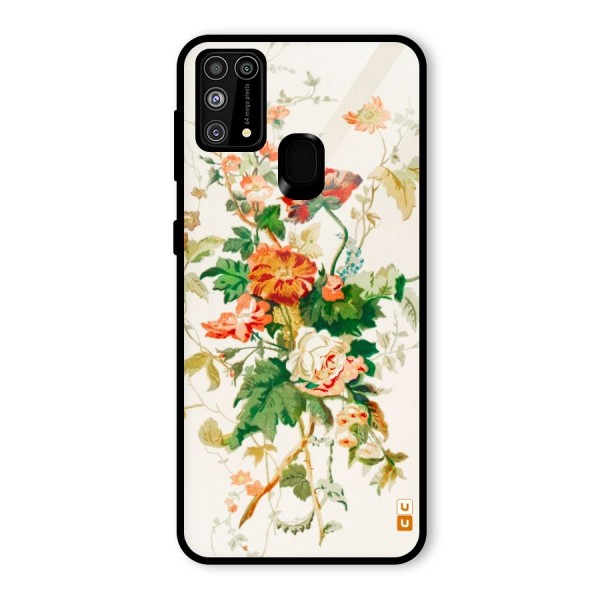Summer Floral Glass Back Case for Galaxy F41