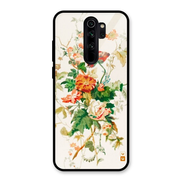 Summer Floral Glass Back Case for Redmi Note 8 Pro
