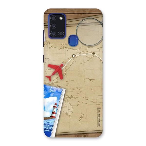 Summer Travel Back Case for Galaxy A21s