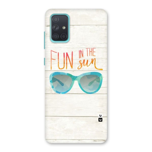 Sun Fun Back Case for Galaxy A71