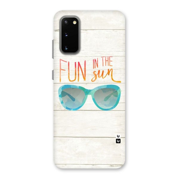 Sun Fun Back Case for Galaxy S20