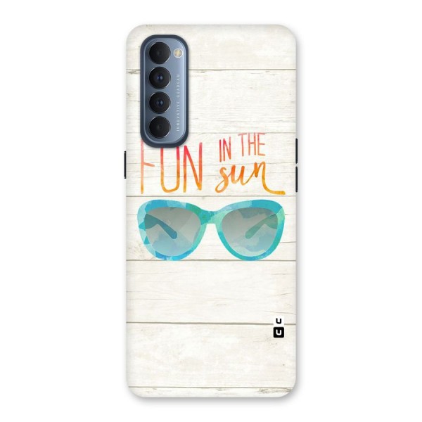 Sun Fun Back Case for Reno4 Pro