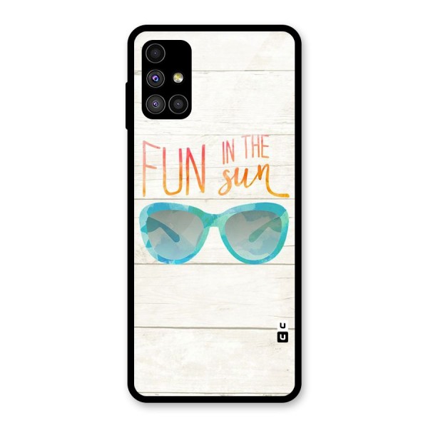 Sun Fun Glass Back Case for Galaxy M51