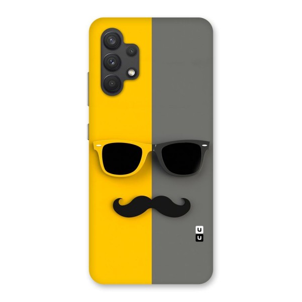 Sunglasses and Moustache Back Case for Galaxy A32