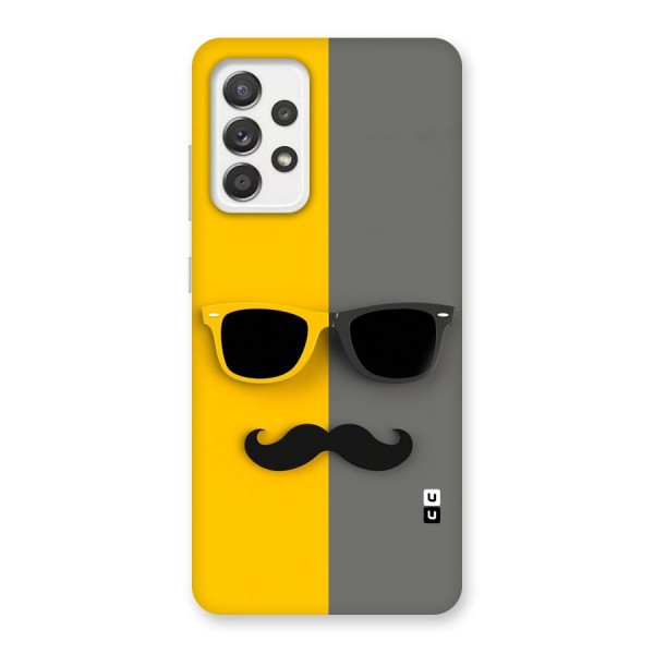 Sunglasses and Moustache Back Case for Galaxy A52