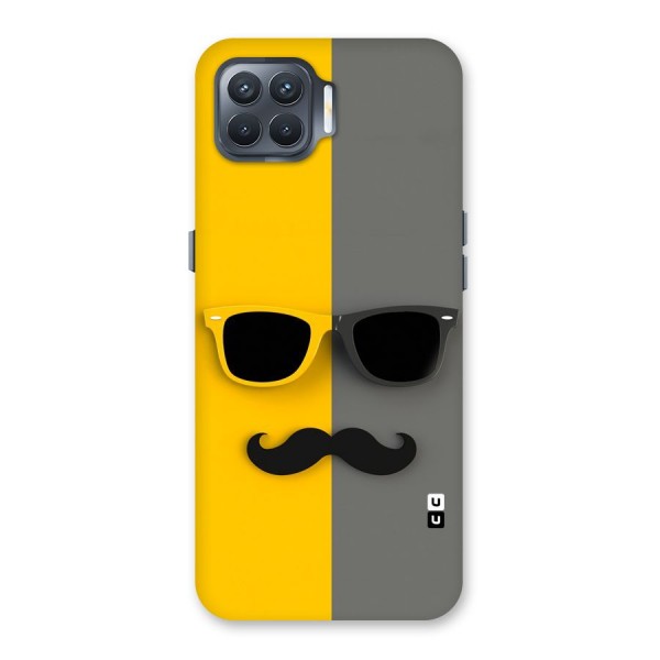 Sunglasses and Moustache Back Case for Oppo F17 Pro