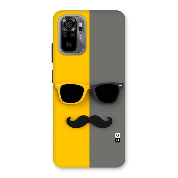 Sunglasses and Moustache Back Case for Redmi Note 10
