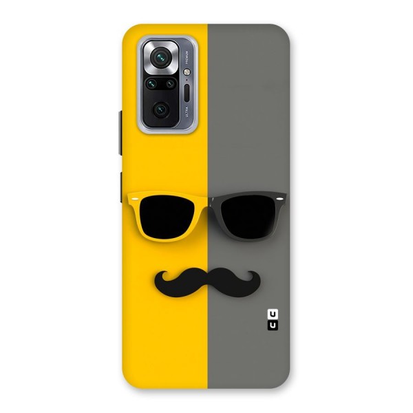 Sunglasses and Moustache Back Case for Redmi Note 10 Pro Max