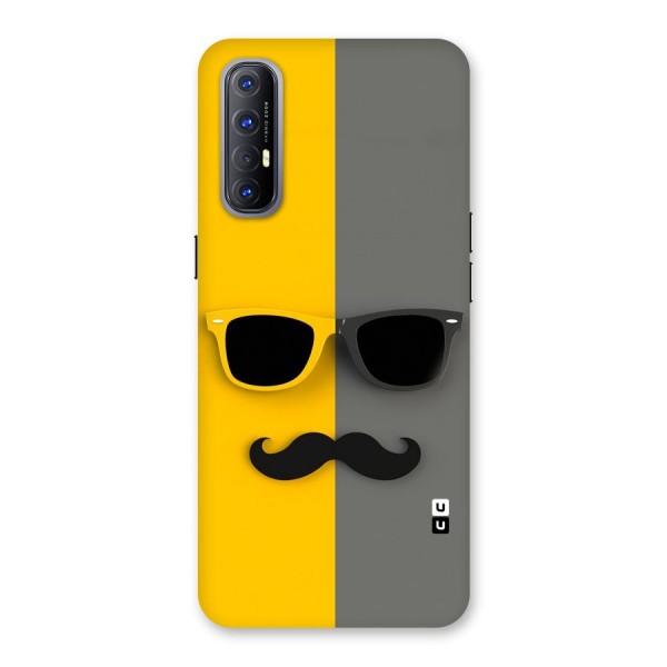 Sunglasses and Moustache Back Case for Reno3 Pro